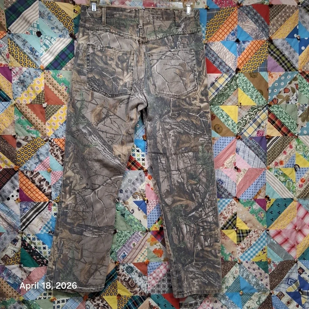 Realtree‎ Camouflage Hunting Jeans Size 32x32 Woodland Camo